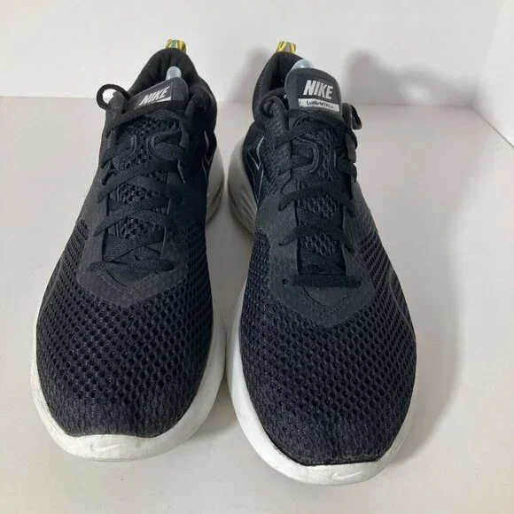 Mens Nike LunarMTRL Running Sneakers Black White 12 522345-001 10/12/11 Mesh Upp